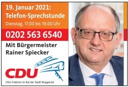 Telefonsprechstunde mit Bürgermeister Rainer Spiecker (CDU)