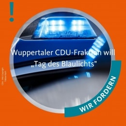 Wuppertaler CDU-Fraktion will „Tag des Blaulichts“